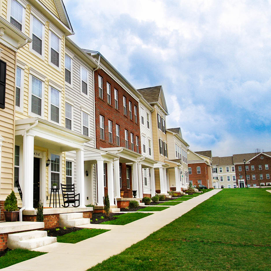 row of townhomes